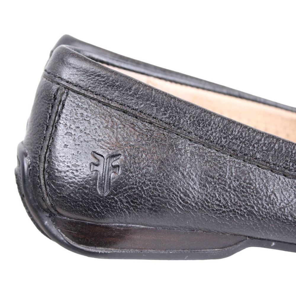 FRYE JANET D RING Leather Loafers in Black Women's Size 6.5M - Picture 9 of 14